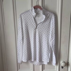 SAN Soleil Soltek Lux 1/4 Zip Pullover Sun Protection Golf Top Size Small